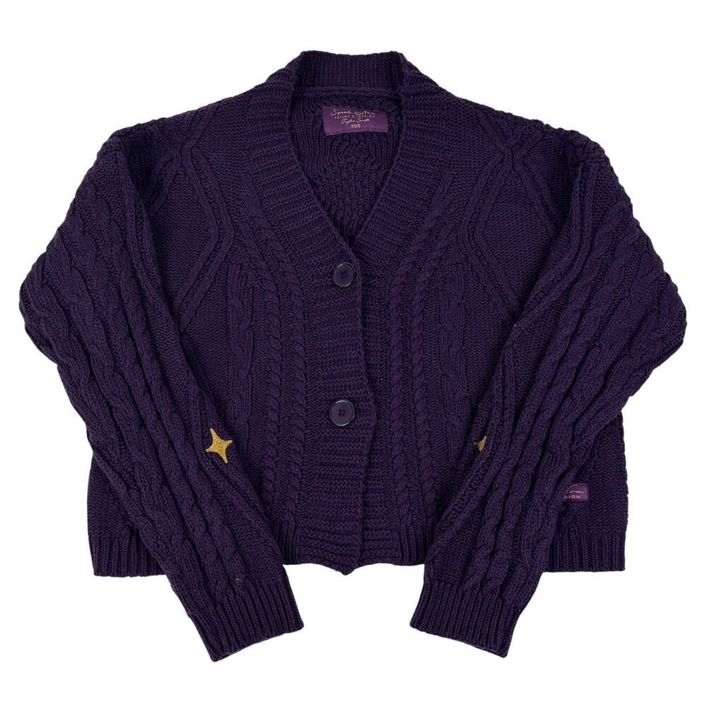Official Taylor Swift Speak Now Taylor's Version Purple Cardigan Women's Sz XS/S